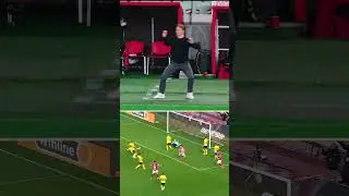 Разные эмоции Абаскаля во время гола Промеса! 
