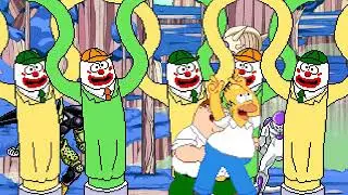 MUGEN RDC Homer (Me) and Peter vs Frieza and Perfect Cell