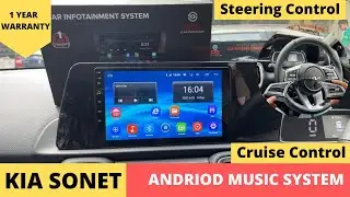 2021 KIA SONET CAR INFOTAINMENT SYSTEM WITH  STERRING  CONTROL INSTALLED IN BANGALORE