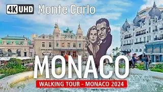 Monte Carlo, MONACO Walking Tour 🇲🇨 2024 - 