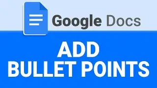 How To Add Bullet Points in Google Docs | Create Bullet Lists | Google Docs Tutorial