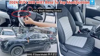 💥 2024 XUV MX1 मैं AX7L वाला Steering Control Installed✅ Xuv 3xo Mx1 Modified✅ Xuv 3xo Modification✅