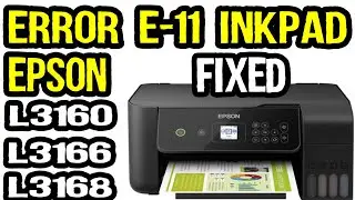 How to Reset Epson L3160 Ink Pad | Epson Adjustment Program | Error E-11 Epson L3160