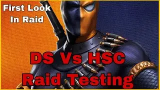DeathStroke Vs HSC | T8 Raid Testing | Injustice 2 Mobile