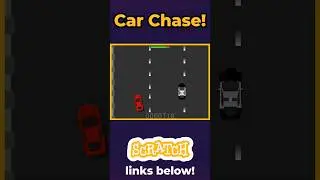 I made a CAR CHASING game in Scratch!  🔥🔥🔥   #scratch #scratchprogramming #shorts