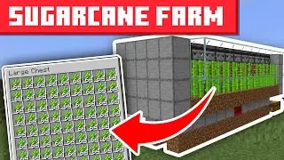 Minecraft Sugar Cane Farm 1.21.11 - 26.1+ - EASY DESIGN