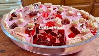 Postre cremoso / sobremesa fácil con gelatina 😋