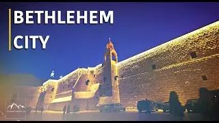 The Old City of Bethlehem , the birthplace of Jesus Christ in 4K - Palestine