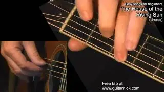 HOUSE OF THE RISING SUN: Guitar Chords + TAB by GuitarNick