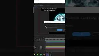 How to delete media cache files in After effects #Shorts