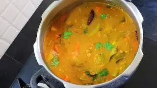 സാംബാർ ഉണ്ടാക്കാൻ എത്ര എളുപ്പം || Easy Sambar In cooker|| Anu's Kitchen