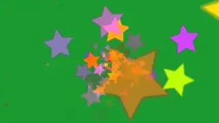 Yellow Stars on Green Screen Green Screen Chroma Key Effects AAE
