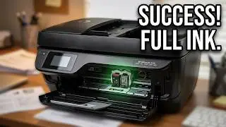 How to replace ink on HP printer (OfficeJet 3836)