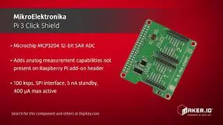 MikroElektronika MIKROE-2756 Pi 3 Click Shield | Maker Minute