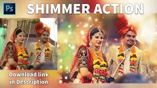How to Create Golden Shimmer Effect in Photoshop using Actions [Free Download link in description]