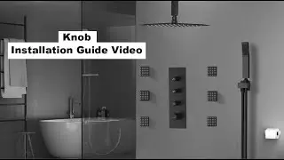 How to Install Bostingner 16 Inch Thermostatic Shower System With Body Jets Knob