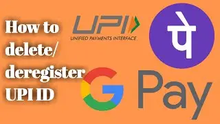 How to Deregister upi from Google pay  | UPI ID Deregister | how to remove bank account from phonepe