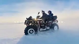 Снегоход или квадроцикл? прохват после снегопада Hisun 750 и Aodes 650