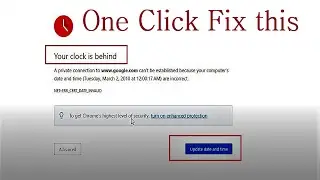 One Click Fix: Computer Date And Time