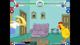 G MUGEN #1   Giant Chicken VS Homer Simpson