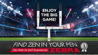 MVP: Most Valuable (Zebra) Pen: Enjoy the BIG GAME