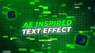 Ae Inspired Text Effect Alight Motion | Ae Like Text Preset Alight Motion | Glitch Text Effect