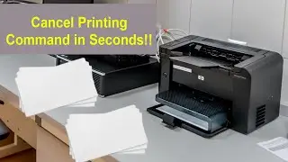 How to Cancel Printing Command on Printer in seconds.  