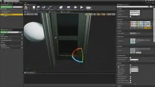 Unreal Engine 4 Door Opening Animation with Wall Materials Change Blueprint Code in UE4 4.27.1
