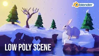 Blender Low Poly Scene