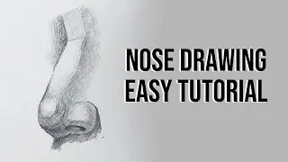 How to draw realistic nose / drawing tutorial for beginners / nose drawing / drawing tutorial