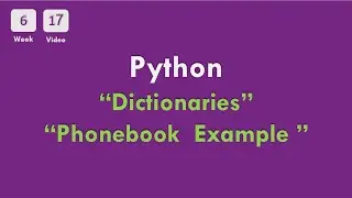 [6-17] CS50x In Arabic - Python - Dictionaries ( dict ) , Phonebook  Example