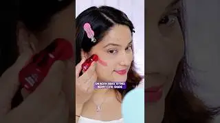Testing Nykaa Get Cheeky Blush Sticks in 3 Shades ✨ #shorts #nykaa #blushstick