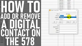 How to Add or Remove a Digital Contact on the AnyTone 578 Mobile Radio