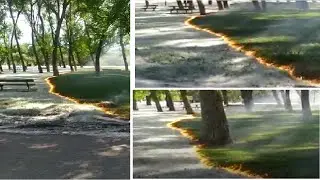 ПОСМОТРИТЕ КАК КРАСИВО ГОРИТ ПУХ!!!