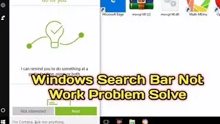 How to fix search bar not working in windows 10 in tamil