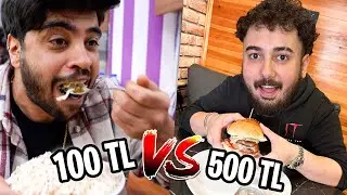 100 TL VS 500 TL'lik AKŞAM YEMEĞİ 🍗🍕🥐