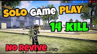 SOLO FREE FIRE GAME PLAY | HARD GAME PLAY 14 KILL | NEW PEAK KING 👑 |SOLO RANK GAME PLAY
