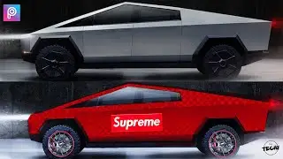 Turning Tesla's Cybertruck Into A Hypebeast Truck | PicsArt Editing Tutorial