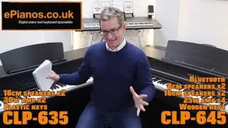 Yamaha CLP635 vs CLP645 Clavinova digital piano comparison review - What piano should I buy?