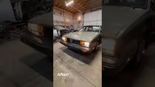 Supercharged Pontiac 6000: 4x6 headlight upgrade! #pontiac #6000 #6000 #80s #headlightupgrade