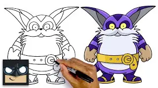 How To Draw Big the Cat 😺 Sonic Prime