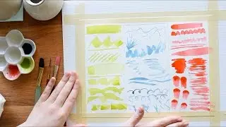 Beginner Watercolor Exercises~ Part 2- Mark Making