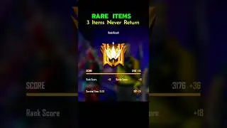 3 Rare Items Will Never Return 🥺 