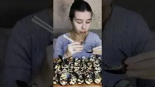 запечённые мидии с сыром моцарелла 😋 #мукбанг #рекомендации #mukbang #асмр #роллы #морепродукты #еда