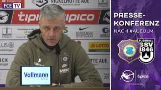 The press conference after the home game against SSV Ulm