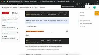 Working with Google Kubernetes Engine Secrets and ConfigMaps