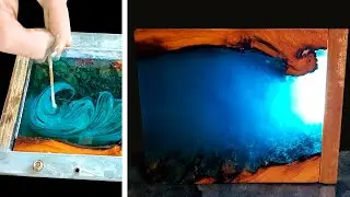 How to build OCEAN CAVE LAMP | Epoxy Resin Art