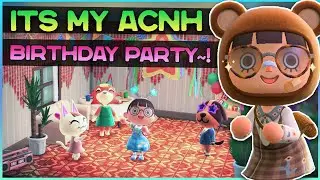 Celebrating my BIRTHDAY IN ACNH 🎂 | Animal Crossing New Horizons