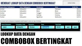 LOOKUP DATA DENGAN COMBOBOX BERTINGKAT | COMBOBOX BERTINGKAT | EXCEL & VBA TUTORIAL