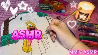 ASMR💙Раскраска+Болталка💙Близкий шепот/Легкий таппинг✨